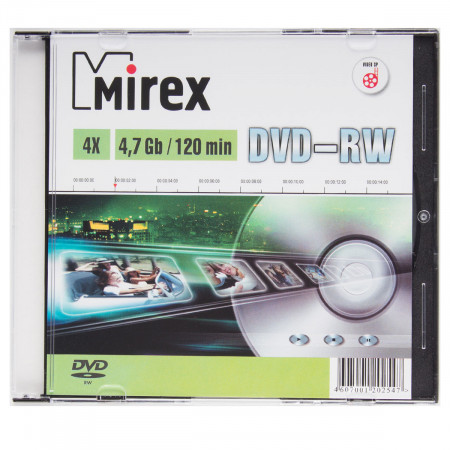 картинка Диск DVD-RW Mirex Cake, 4-16x, бокс, UL130032A4S от магазина Альфанит в Кунгуре