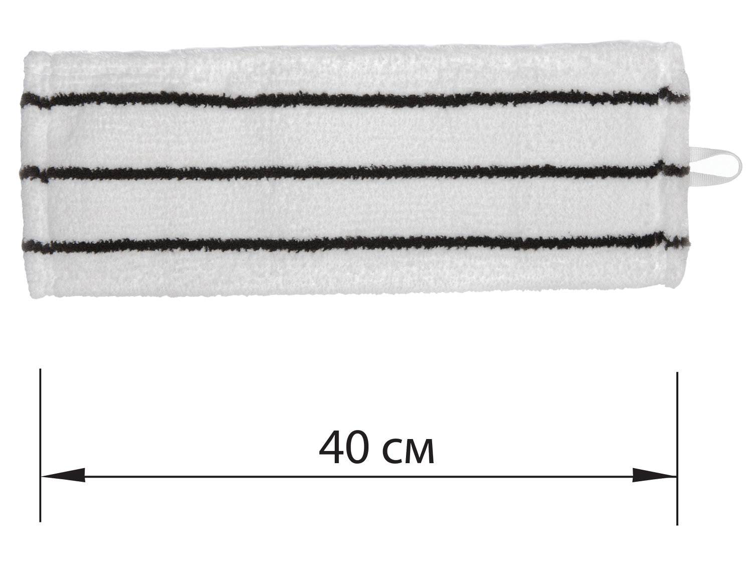 картинка Насадка МОП для швабры, 40 см см, микрофибра, уши/карманы, "EXPERT", LAIMA, 605313 от магазина Альфанит в Кунгуре