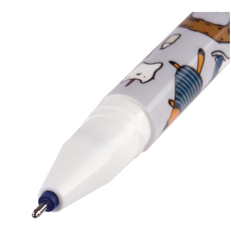 картинка Ручка гелевая стираемая, 0,5 мм, синяя, корп. ассорти, "Meow", MESHU, MS_65947 от магазина Альфанит в Кунгуре