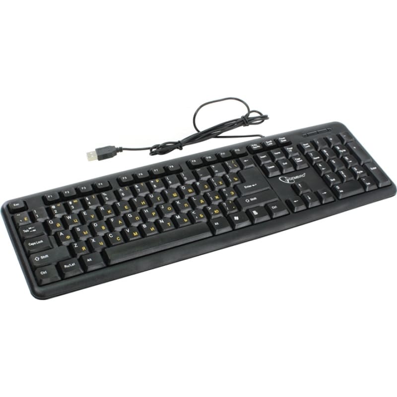 картинка Клавиатура проводная Gembird KB-8320U-BL, USB, черный от магазина Альфанит в Кунгуре