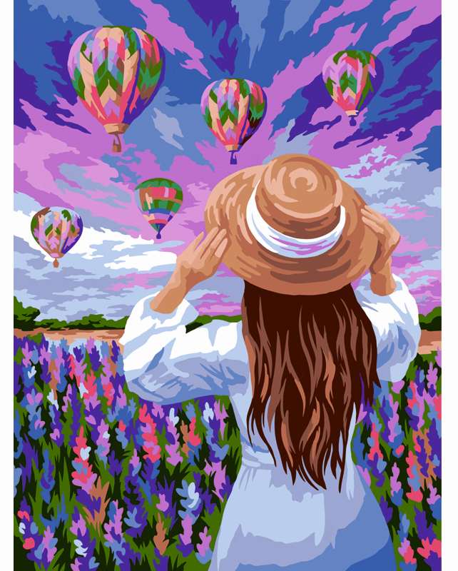 картинка Картина по номерам, 30*40 см, на картоне, "Воздушные шары", Три совы, КК_44053 от магазина Альфанит в Кунгуре