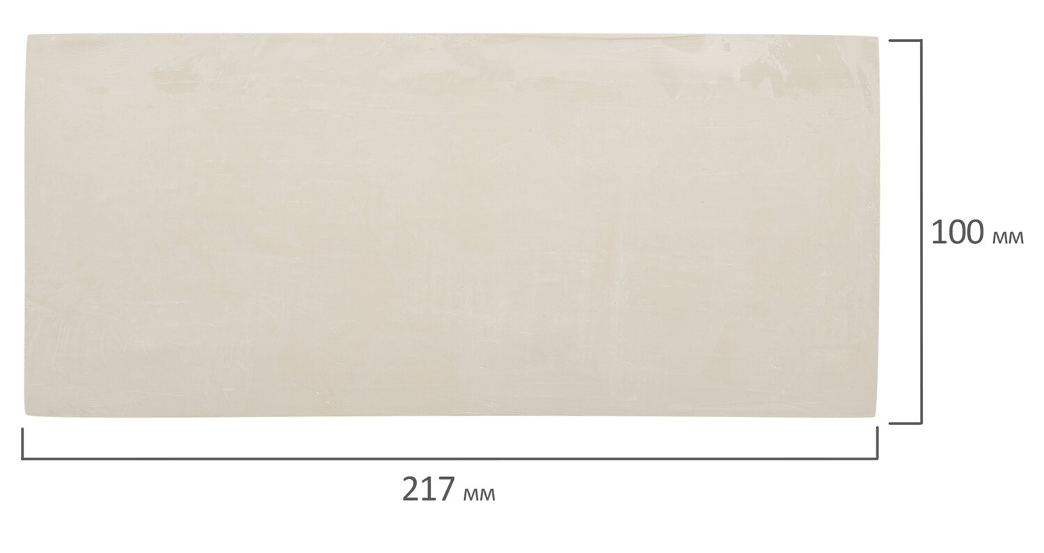 картинка Пластилин скульптурный, 1 кг, белый, мягкий, BRAUBERG, 106524 от магазина Альфанит в Кунгуре