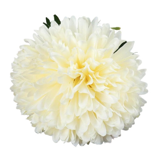 картинка Цветы искусственные 9*48 см, белый, "Хризантема", 4301708 от магазина Альфанит в Кунгуре