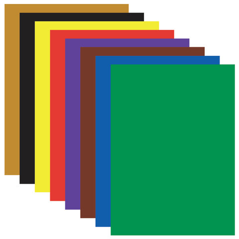 картинка Бумага цветная, А4, 8 л, 8 цв, мелованная, "Юнландик в парке", Юнландия, 129549 от магазина Альфанит в Кунгуре