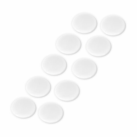 картинка Набор магнитов для доски 10 шт, 3 см, белые, усиленные, BRAUBERG, 237467 от магазина Альфанит в Кунгуре