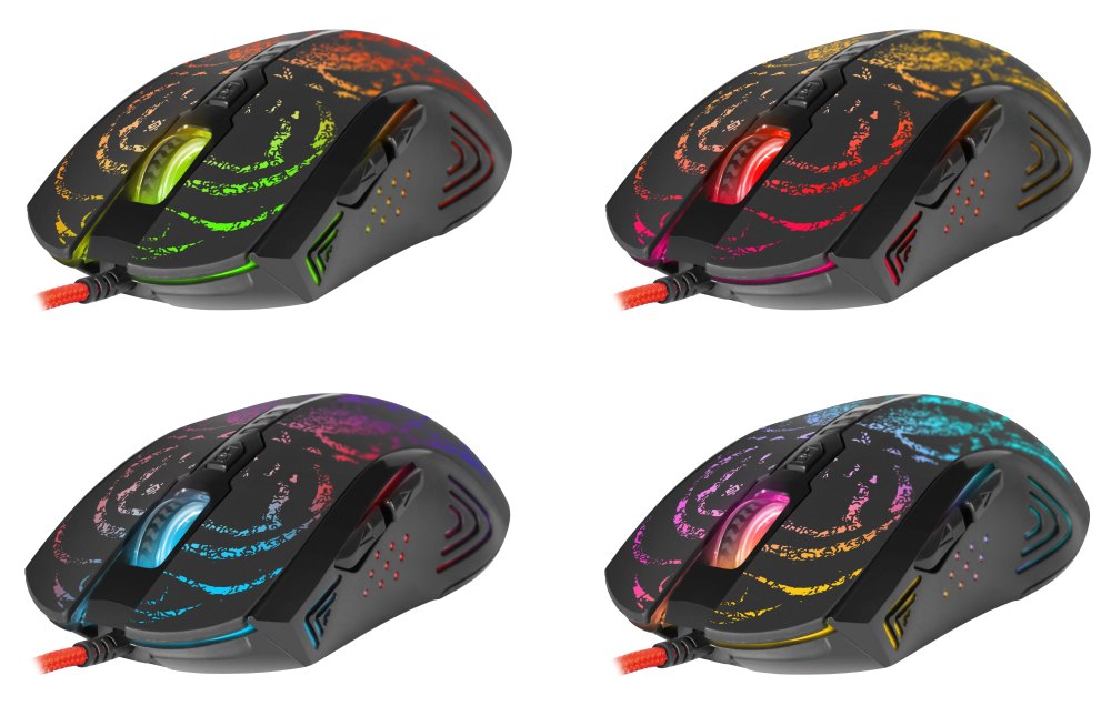 картинка Комплект проводной (мышь + гарнитура + коврик) игровой Defender Nemesida MHP-128, USB, 52128 от магазина Альфанит в Кунгуре