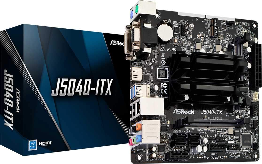 картинка Системная плата ASRock BGA 1090 J5040-ITX, mini-ITX DDR4 So-Dimm от магазина Альфанит в Кунгуре