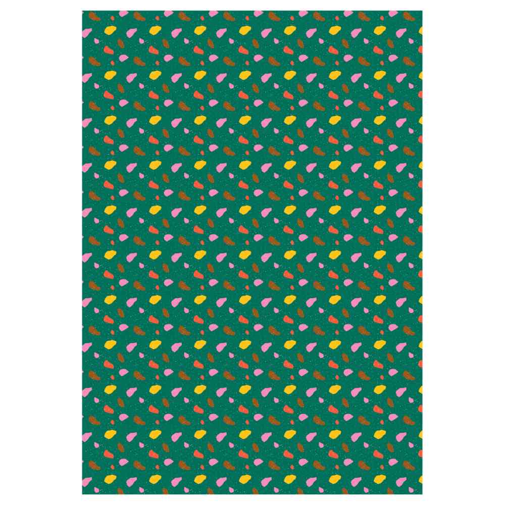 картинка Бумага упаковочная, 70*100 см, 80 г/м2, ассорти, 5 дизайнов, "Terrazzo", MESHU, MS_62829 от магазина Альфанит в Кунгуре