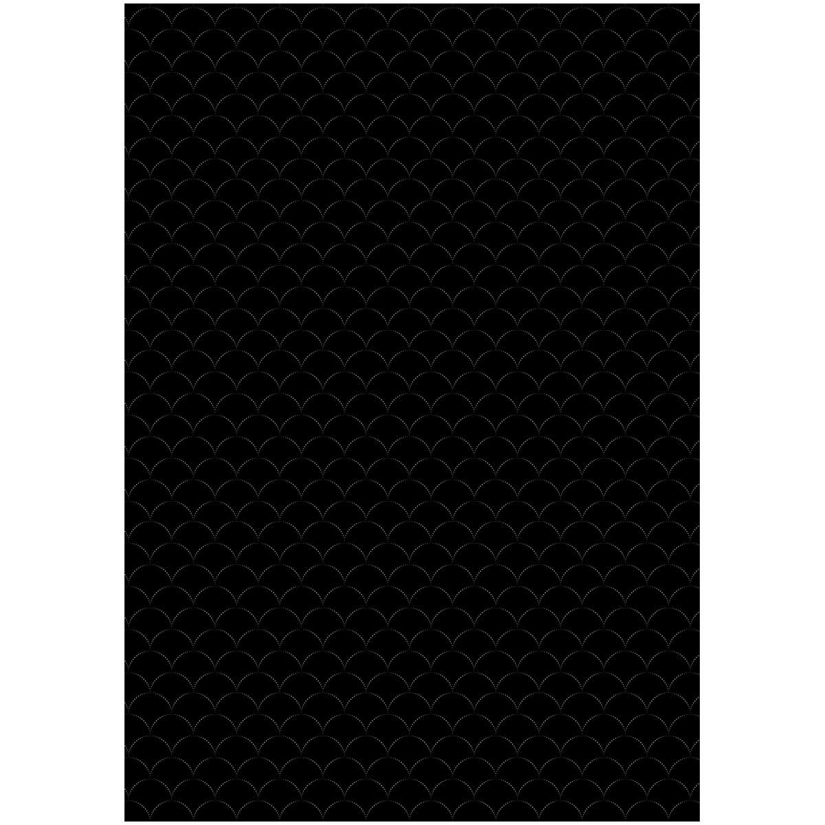 картинка Бумага упаковочная глянцевая, 70*100 см, 80 г/м2, "Pattern on black", MESHU, MS_53487 от магазина Альфанит в Кунгуре