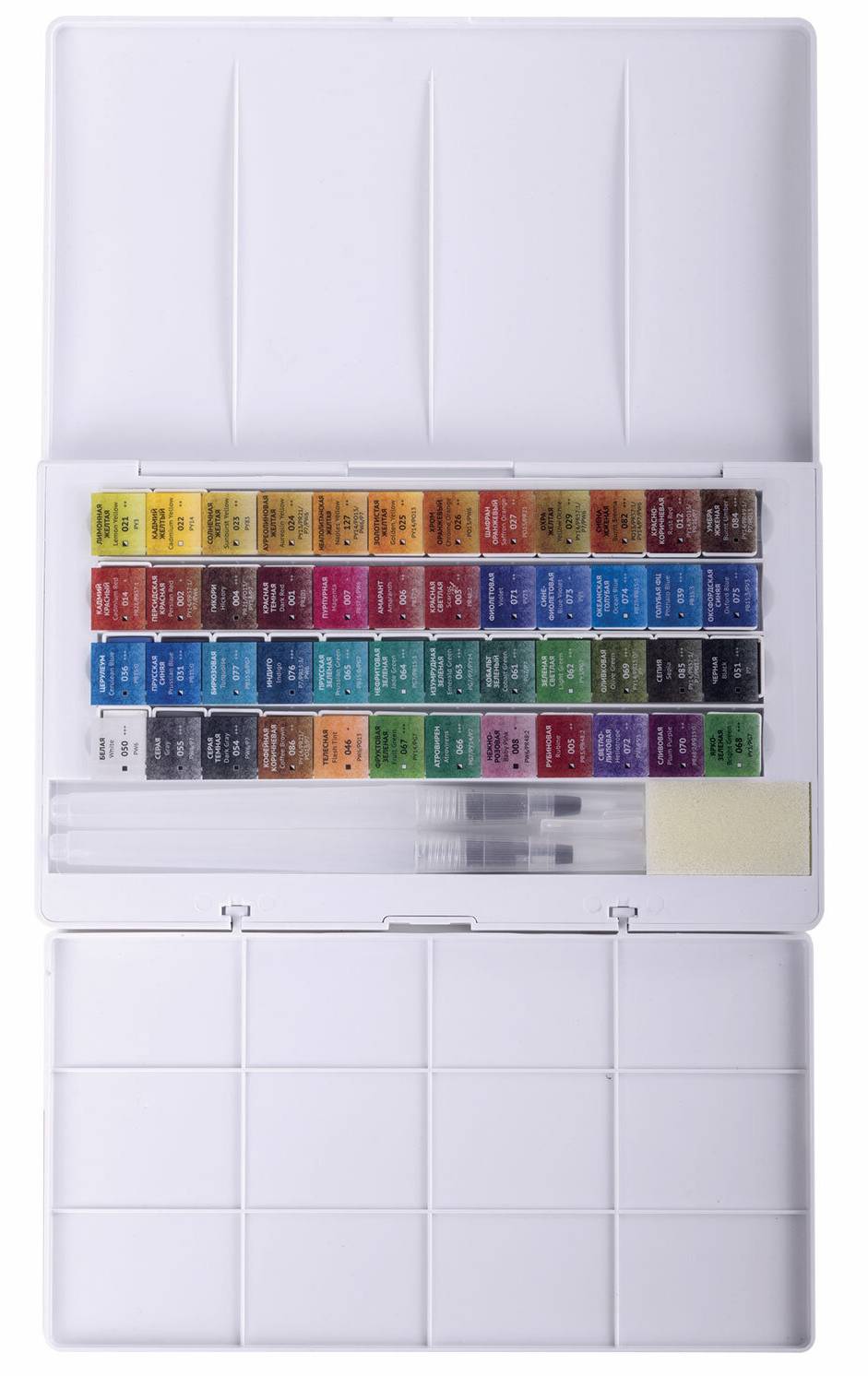 картинка Краски акварельные художественные, 48 цв, 48 шт, 3,5 гр, кювет, пластик кейс, "Classic", BRAUBERG ART, 191772 от магазина Альфанит в Кунгуре