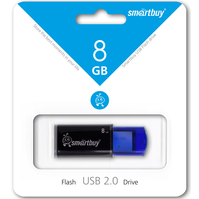 картинка Флеш-диск SmartBuy 8 GB, Click, синий, SB8GBCL-B от магазина Альфанит в Кунгуре