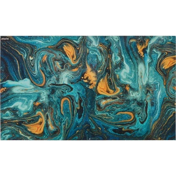 картинка Настольное покрытие, 35*59 см, синий, "Fluid", Attache, 1277768 от магазина Альфанит в Кунгуре