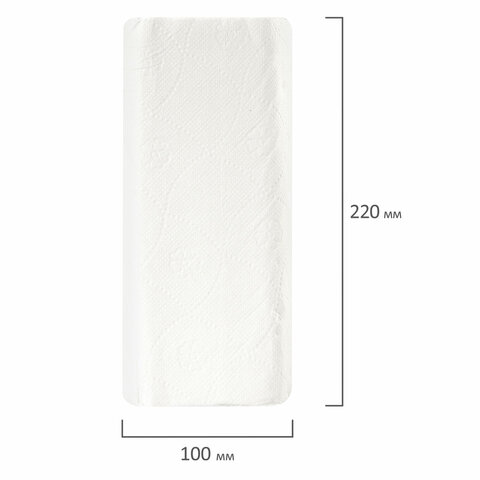 картинка Полотенца бумажные, 4 шт, 2 слоя, 22*23 см, цвет белый, LAIMA, 128725 от магазина Альфанит в Кунгуре
