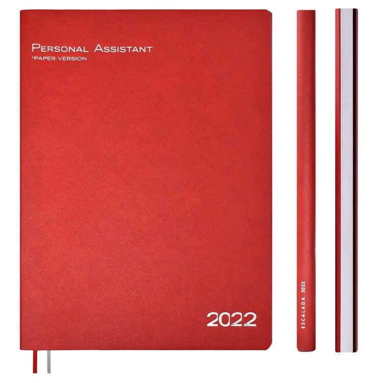 картинка Ежедневник датированный 2022 г, А4+, 120 л, кожзам, красный, "Шарголин Глосс", Феникс+, 57505 от магазина Альфанит в Кунгуре