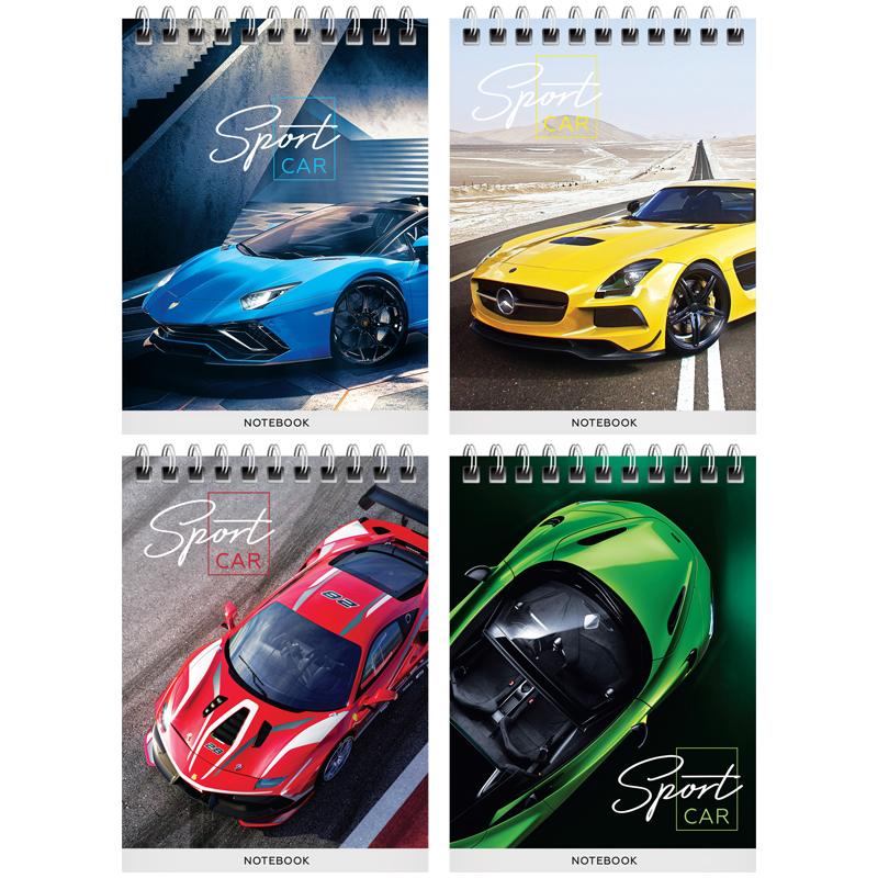 картинка Блокнот, А6, 40 л, клетка, на спирали, "Гонки. Sport cars", ArtSpace, Б6к40гр_41935 от магазина Альфанит в Кунгуре
