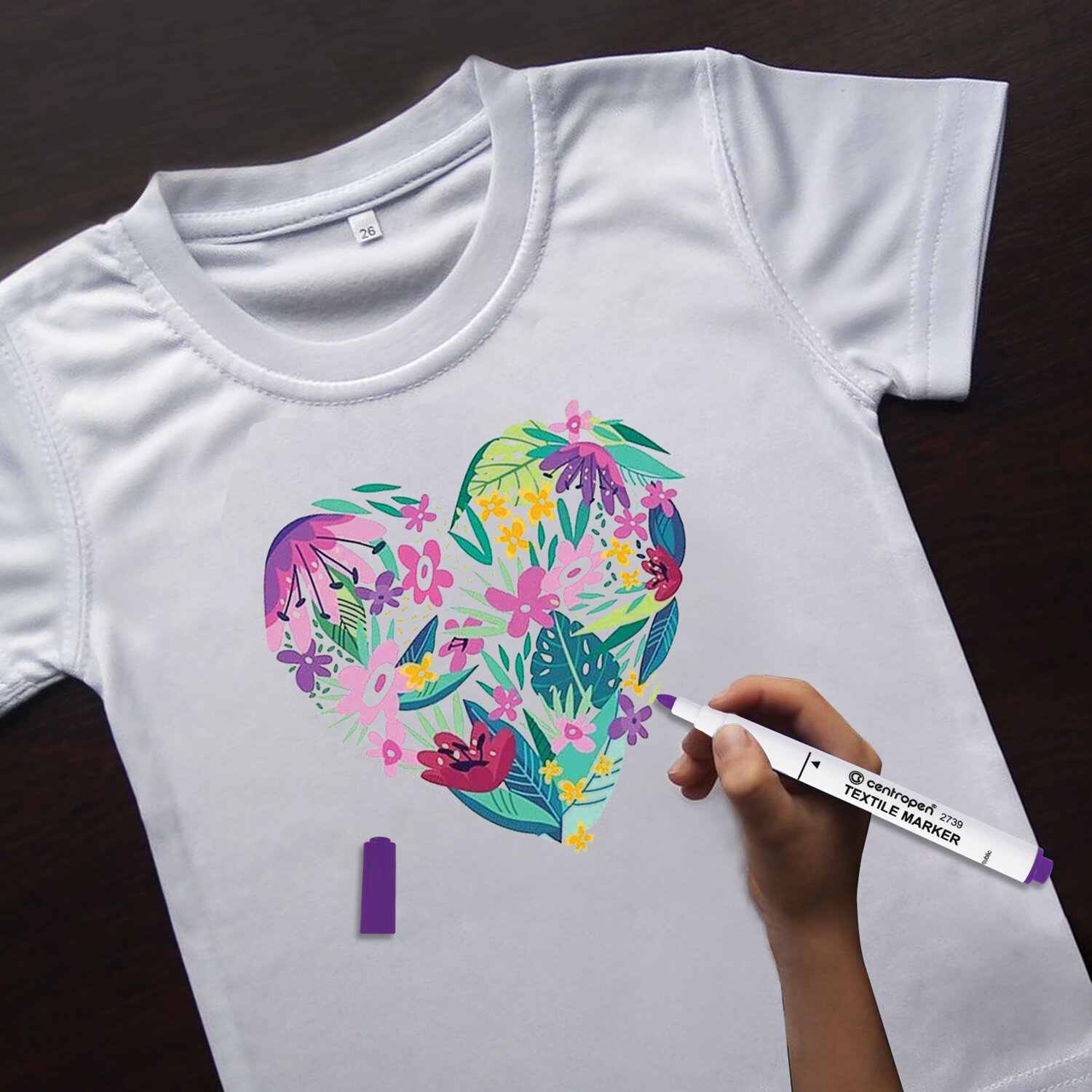 картинка Маркеры по ткани 10 цв, 1,8 мм, "Textil Marker 2739", CENTROPEN, 5 2739 1001 от магазина Альфанит в Кунгуре