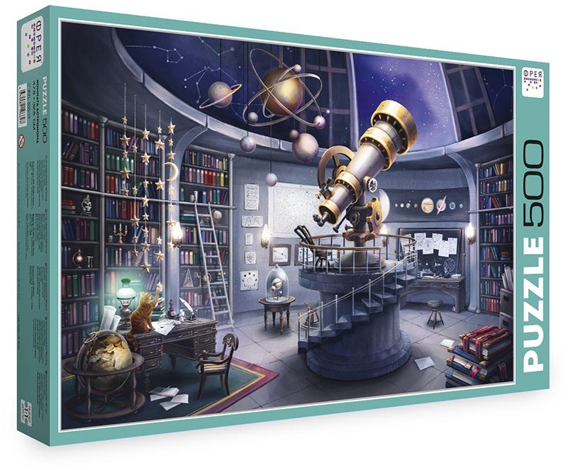 картинка Пазл 500 эл., "Комната астронома", Фрея, PZL-500/17 от магазина Альфанит в Кунгуре