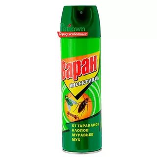картинка Инсектицид, 440 мл, универсальный, от тарканов, клопов, мух, ВАРАН от магазина Альфанит в Кунгуре