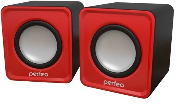 картинка Акустическая система 2.0 Perfeo Wave, 2*3Вт, красный, PF_5128 от магазина Альфанит в Кунгуре