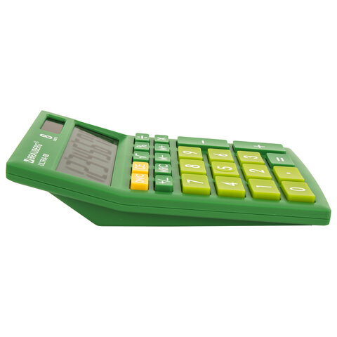 картинка Калькулятор настольный, 8 разрядов, 15,4*11,5 см, зеленый, компактный, "ULTRA-08-GN", BRAUBERG, 250509 от магазина Альфанит в Кунгуре