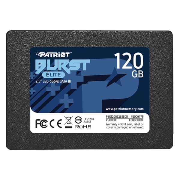 картинка Накопитель SSD 120 GB Patriot, Burst Elite, PBE120GS25SSDR, SATA III, 2.5" от магазина Альфанит в Кунгуре
