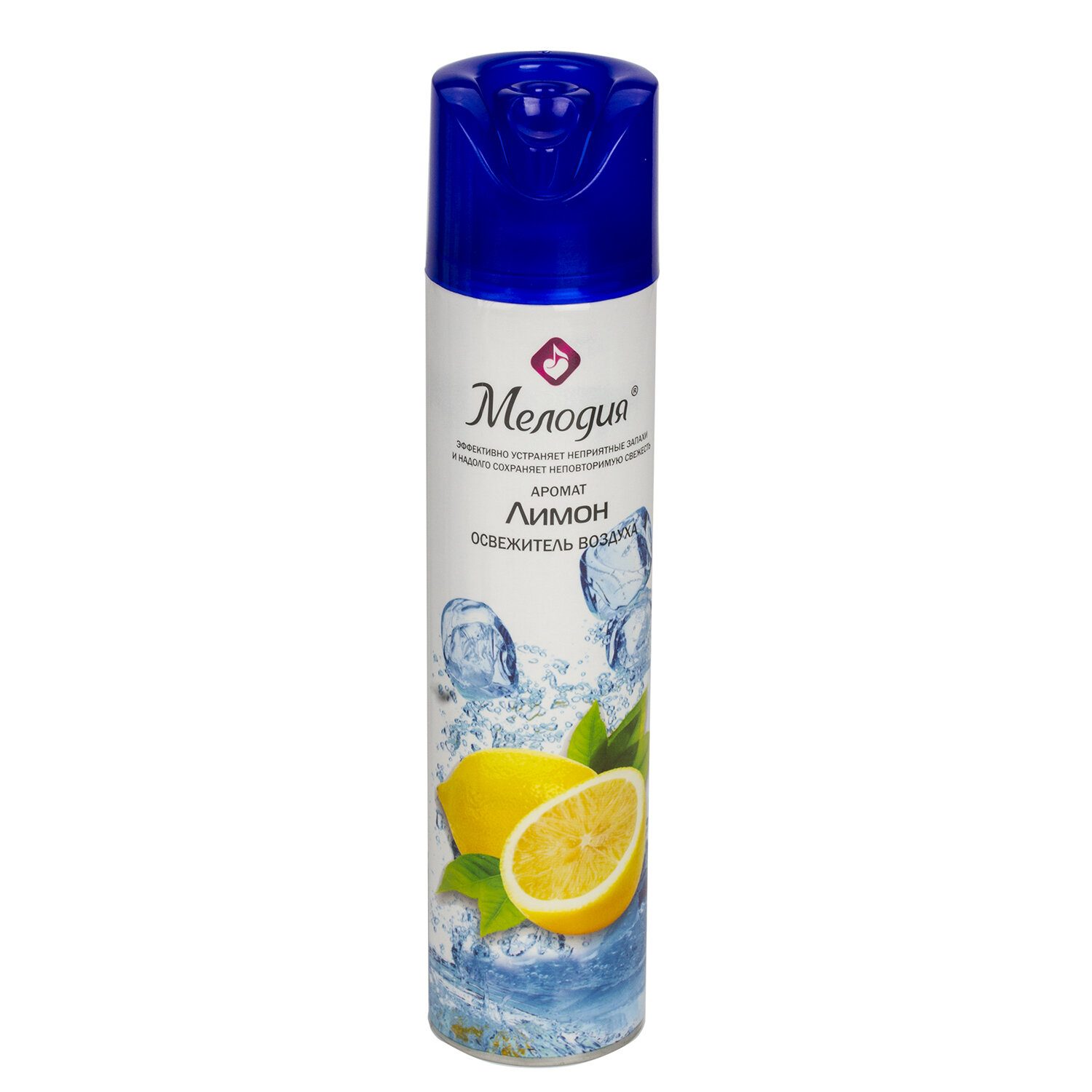 картинка Освежитель воздуха, 300 мл, аэрозоль, баллон, "Air Freshener. Лимон", Мелодия, 601902 от магазина Альфанит в Кунгуре