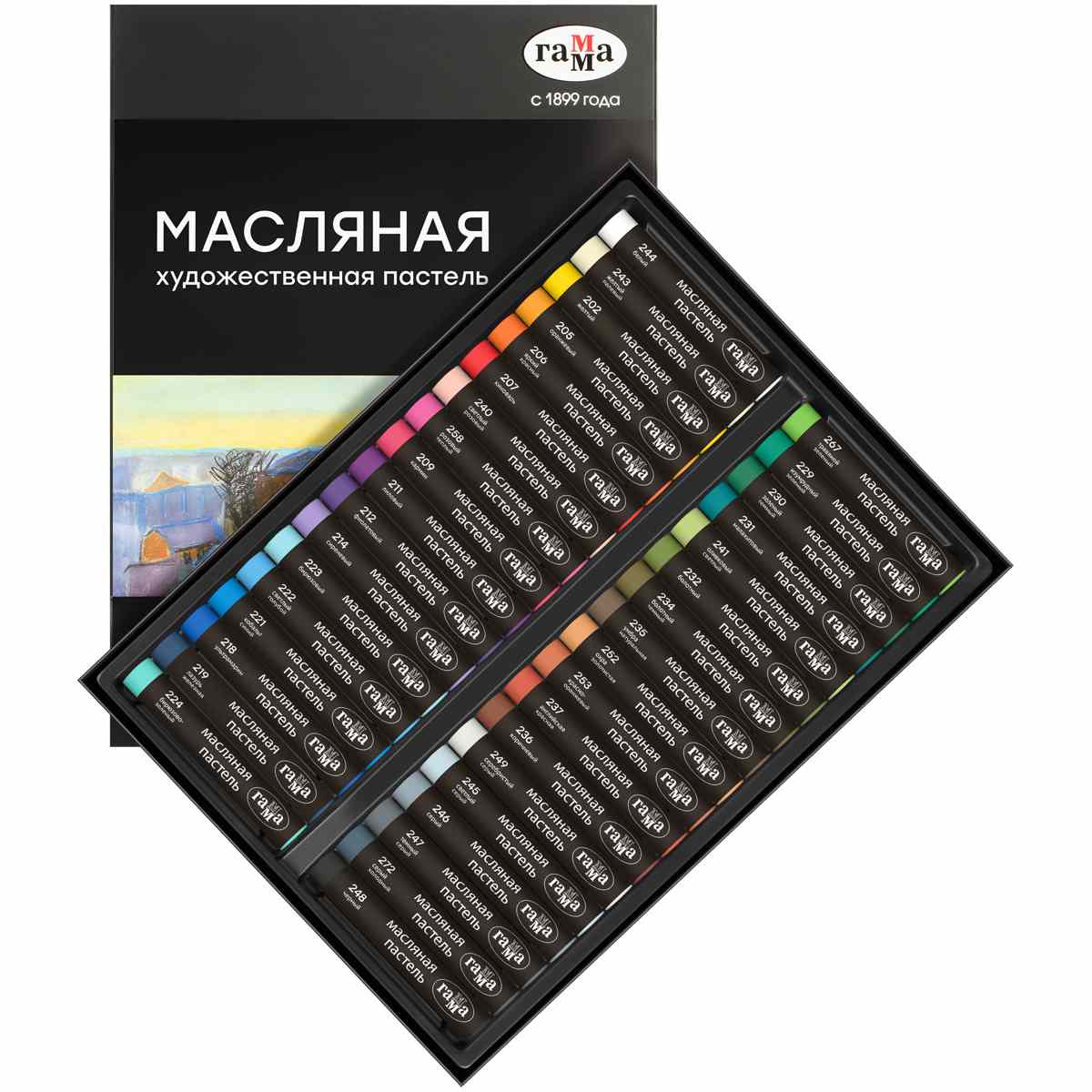 картинка Пастель масляная, 36 цв, коробка, художественная, Гамма, 5042336 от магазина Альфанит в Кунгуре