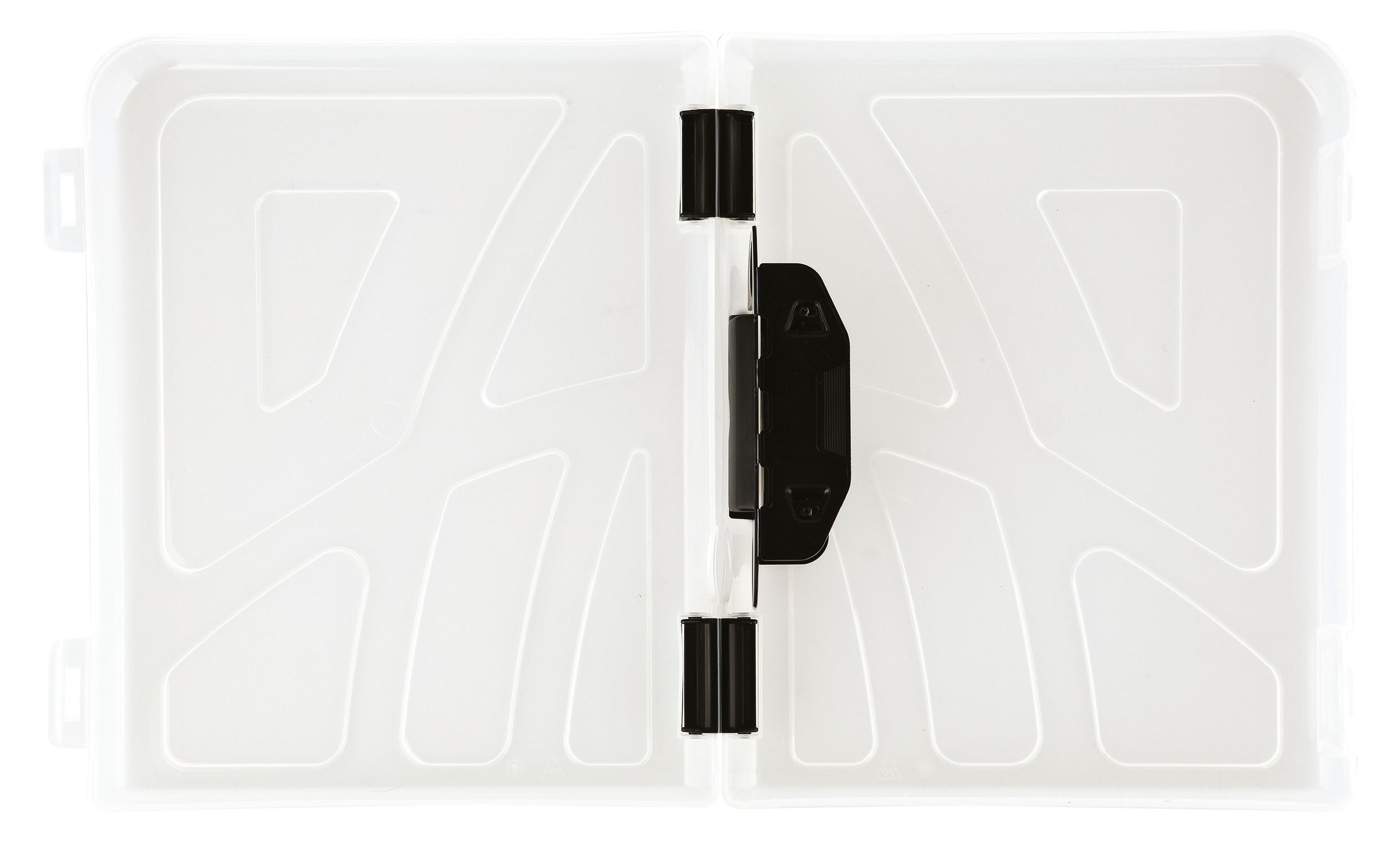 картинка Папка-регистратор, А4, корешок 70 мм, до 500 л, пластик, прозрачный, на защелках, СТАММ, ПР-30297 от магазина Альфанит в Кунгуре