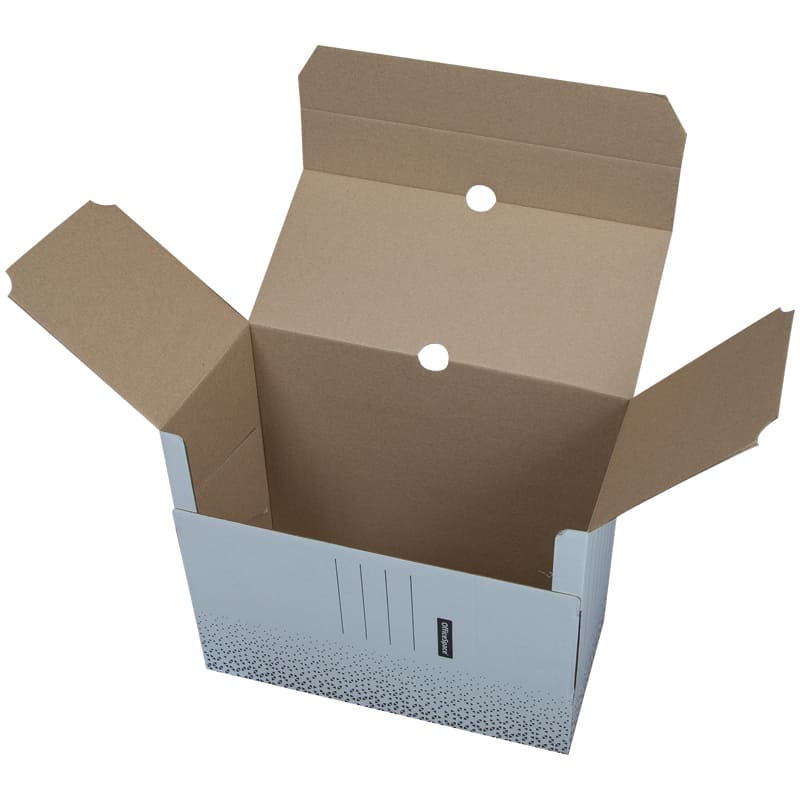 картинка Короб архивный, А4, корешок 150 мм, до 1400 л, микрогофрокартон, белый, плотный, с клапаном, "Standard", OfficeSpace, 264804 от магазина Альфанит в Кунгуре