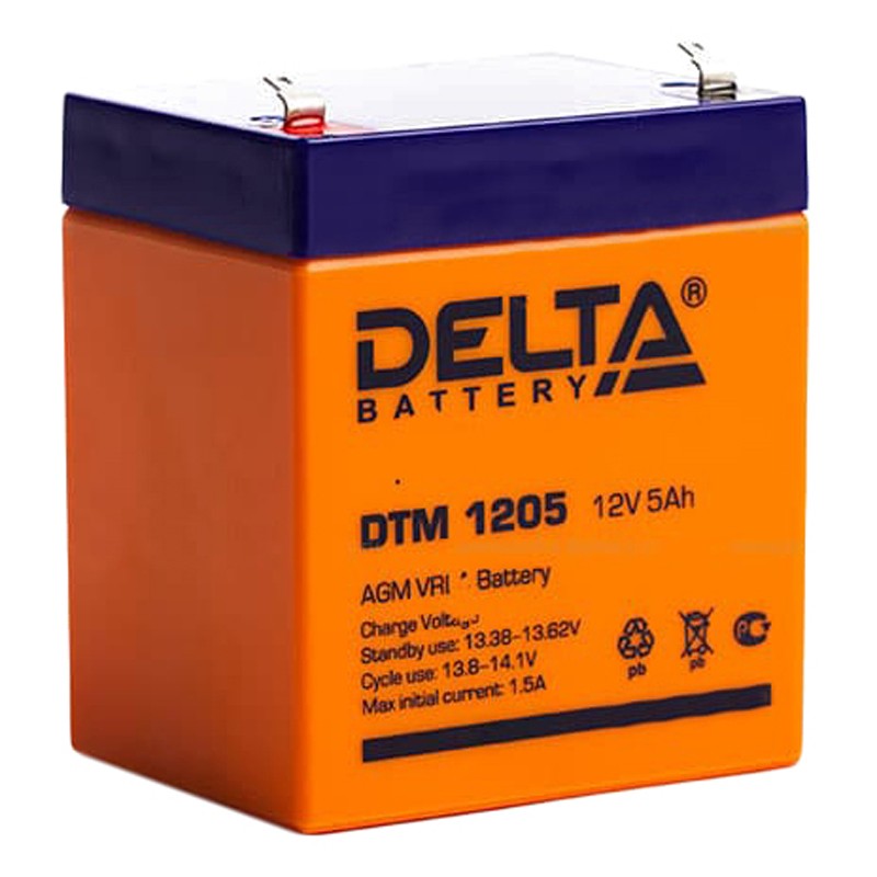 картинка Аккумулятор Delta DTM 1205, 12V, 5Ah от магазина Альфанит в Кунгуре