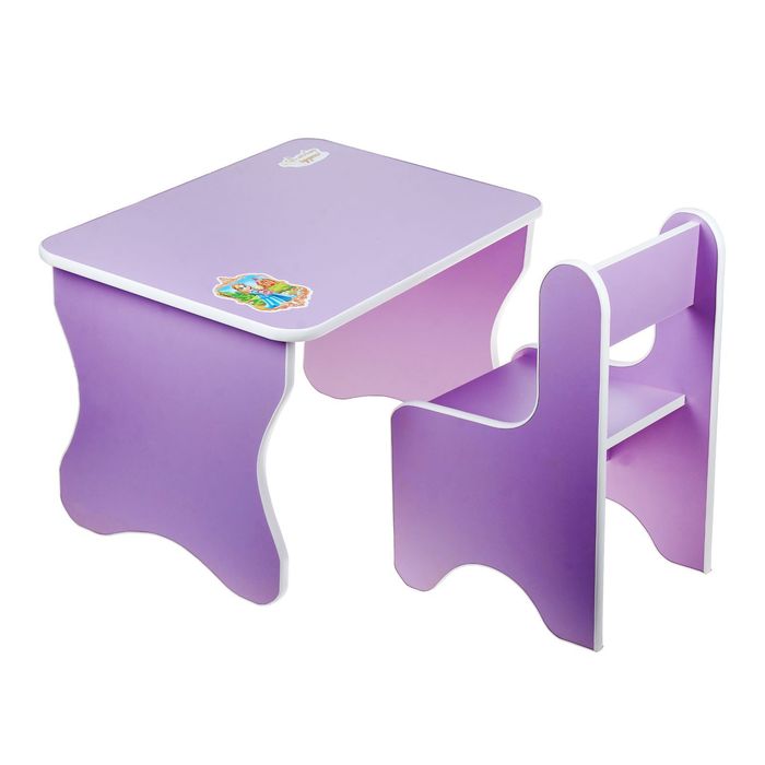 картинка Комплект детской мебели "Принцесса", фиолетовый, 1564810 от магазина Альфанит в Кунгуре