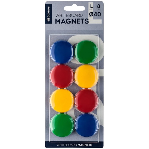картинка Набор магнитов для доски 8 шт, 4 см, ассорти, Globus, МЦ40-8 от магазина Альфанит в Кунгуре