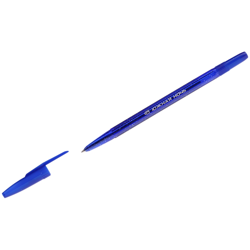 картинка Ручка шариковая масляная, 0,7 мм, синяя, "Южная ночь", СТАММ, РШ-30390 от магазина Альфанит в Кунгуре