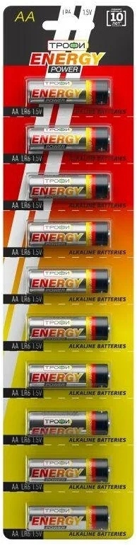 картинка Батарейка АА, 1*BI, отрывная, Трофи Energy от магазина Альфанит в Кунгуре