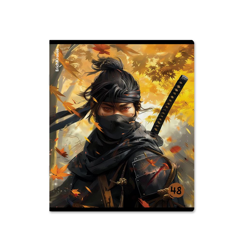 картинка Тетрадь 48 л, А5, клетка, "Samurai", Erich Krause, 63312 от магазина Альфанит в Кунгуре