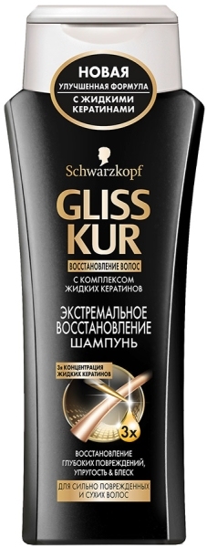 картинка Шампунь для волос 250 мл, "Экстремальное Восстановление", GlissKur от магазина Альфанит в Кунгуре