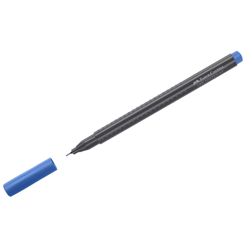 картинка Ручка капиллярная, 0,4 мм, синяя, "Grip Finepen", Faber-Castell, 151651 от магазина Альфанит в Кунгуре