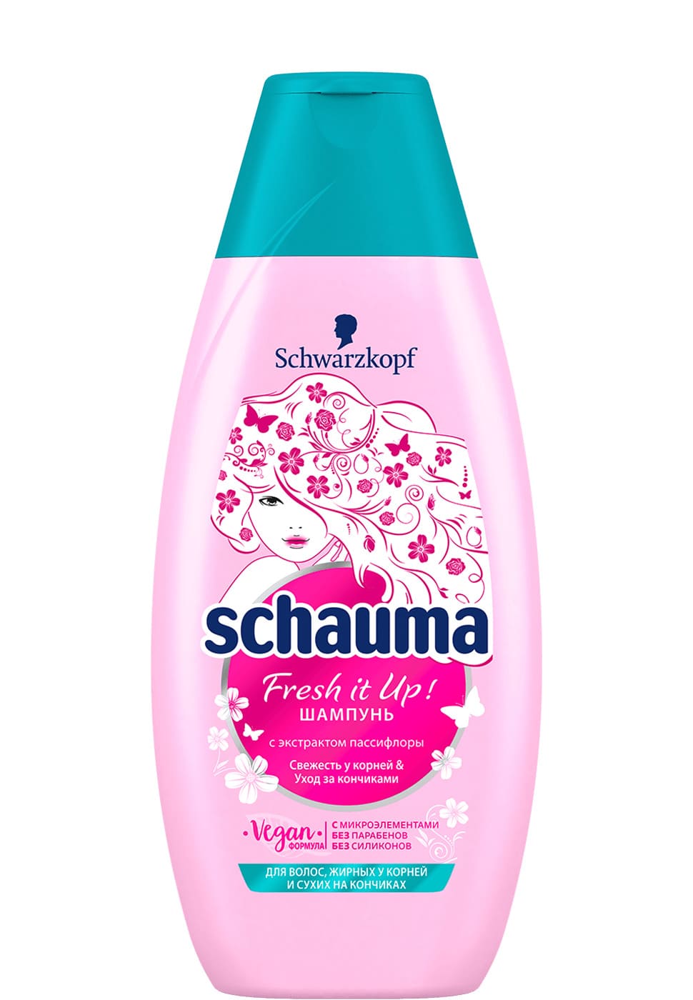 картинка Шампунь для волос 380 мл, "Fresh it Up! С экстрактом пассифлоры", Schauma, 2402559 от магазина Альфанит в Кунгуре