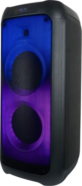 картинка Портативная колонка Perfeo Power box 80 Flame II, 80Вт, 5500мАч, Bluetooth, USB, радио, microSD, черный, пульт ДУ, PF_D0047 от магазина Альфанит в Кунгуре