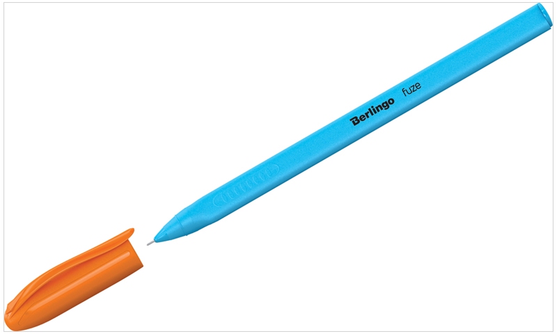 картинка Ручка шариковая, 0,5 мм, синяя, корп. ассорти, грип, "Triangle Fuze Stick", Berlingo, CBp_05218 от магазина Альфанит в Кунгуре