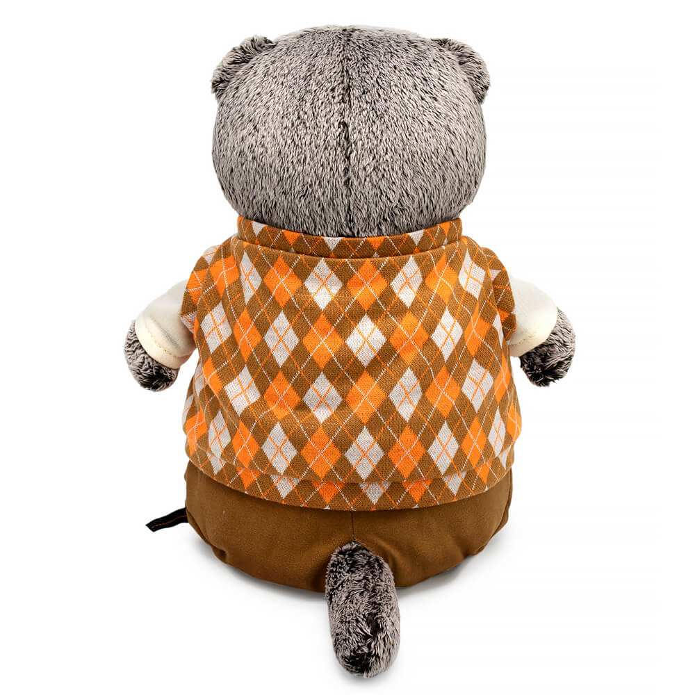 картинка Игрушка мягкая, 22 см, в трикотажном жилете, "Басик", Budi Basa, Ks22-271 от магазина Альфанит в Кунгуре