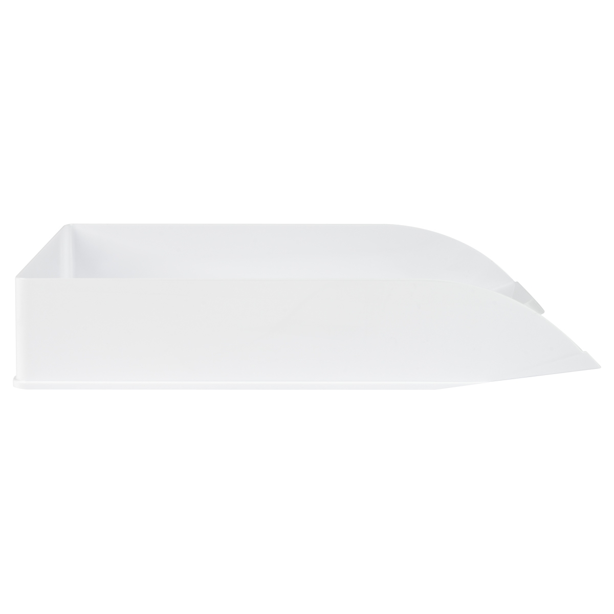 картинка Лоток для бумаг горизонтальный 1 отдел, пластик, белый, "Дельта", СТАММ, ЛТГ-30462 от магазина Альфанит в Кунгуре