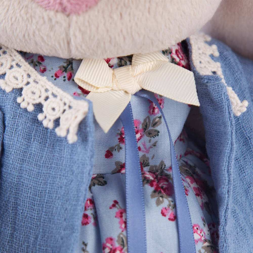 картинка Игрушка мягкая, 32 см, голубой василек (большая), "Зайка Ми", Budi Basa, StM-215 от магазина Альфанит в Кунгуре