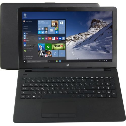 картинка Ноутбук HP 15-rb010ur (3LG91EA) black 15.6" (HD E2 9000E/4Gb/500Gb/Win10) от магазина Альфанит в Кунгуре