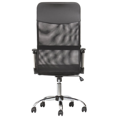 картинка Кресло офисное BRABIX "Flash MG-302", ткань/сетка, черный, с подлокотниками, 530867 от магазина Альфанит в Кунгуре