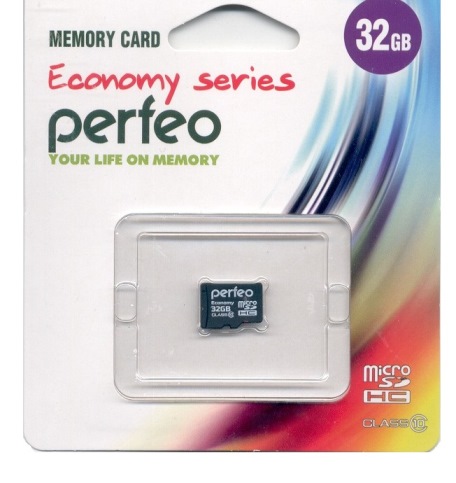 картинка Карта памяти micro-SD Perfeo 32 GB Class 10, Economy, PF32GMCSH10ES от магазина Альфанит в Кунгуре