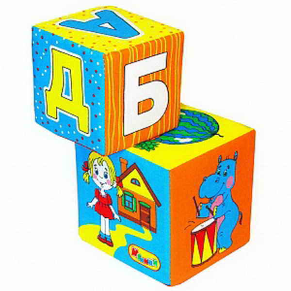 картинка Кубики мягкие 2 шт, "АБВГДЕйка", Мякиши, 170 от магазина Альфанит в Кунгуре
