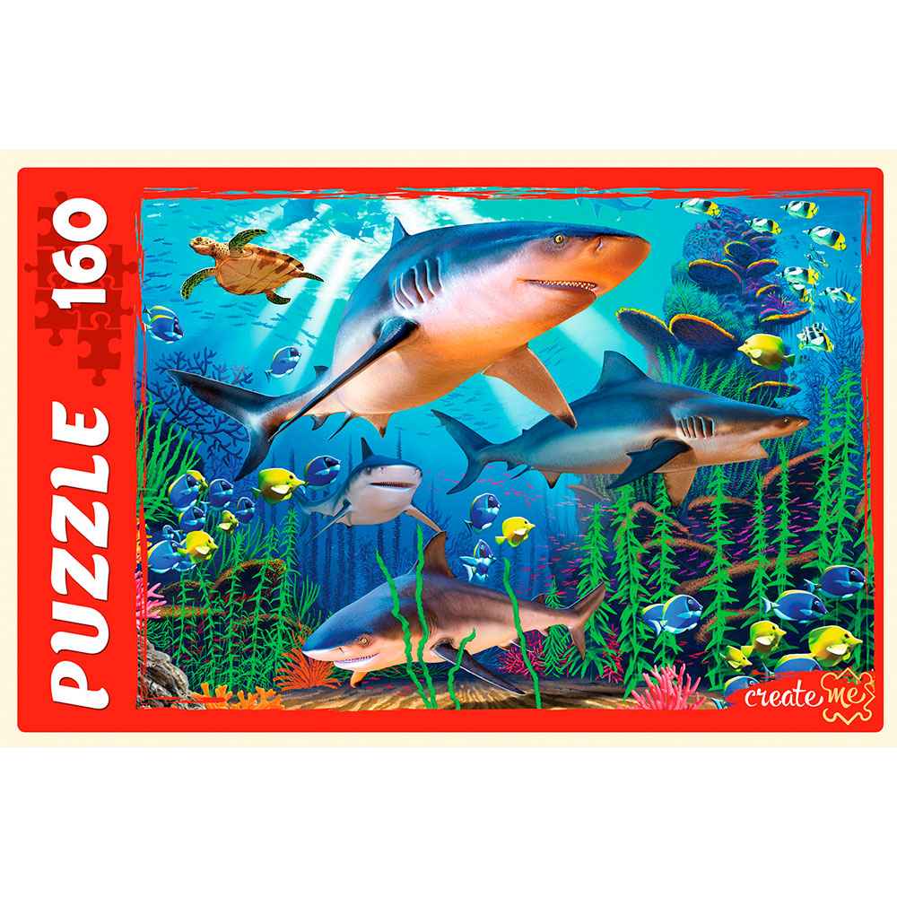 картинка Пазл 160 эл., "Акулы №2", Рыжий кот, П160-2917 от магазина Альфанит в Кунгуре