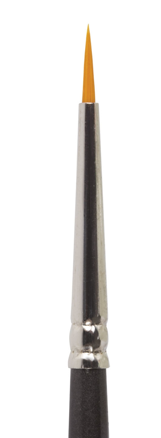 картинка Кисть художественная № 00, синтетика, круглая, длинная ручка, BRAUBERG, 200654 от магазина Альфанит в Кунгуре