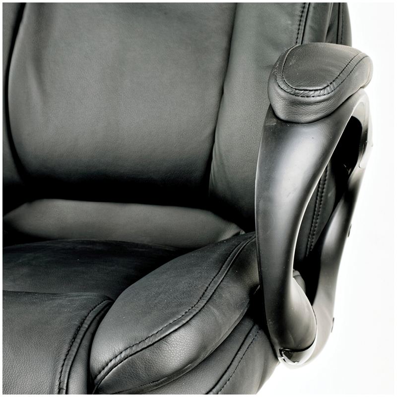 картинка Кресло руководителя Helmi "HL-E21 Timing", кожзам, черный, 283025 от магазина Альфанит в Кунгуре